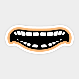 Beavis cornholio mouth Sticker